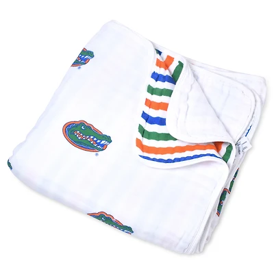 Infant Three Little Anchors Florida Gators 47" x 47" Muslin 4-Layer Blanket