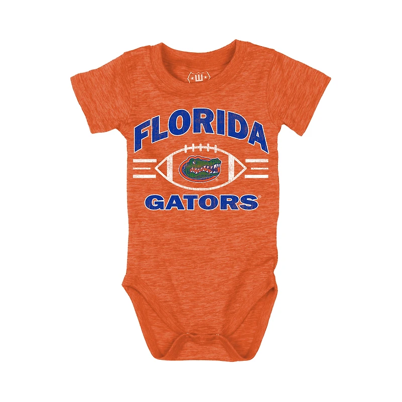 Infant Wes & Willy Orange Florida Gators Cloudy Yarn Bodysuit Shorts Set