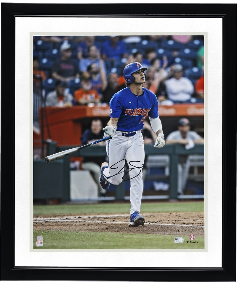 Jac Caglianone Florida Gators Autographed 16" x 20" Hitting Photograph
