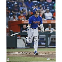 Photo de frappe autographiée de Jac Caglianone (Florida Gators), 40 x 50 cm