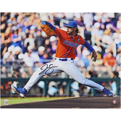 Jac Caglianone Florida Gators Autographed 16" x 20" Pitching Photograph