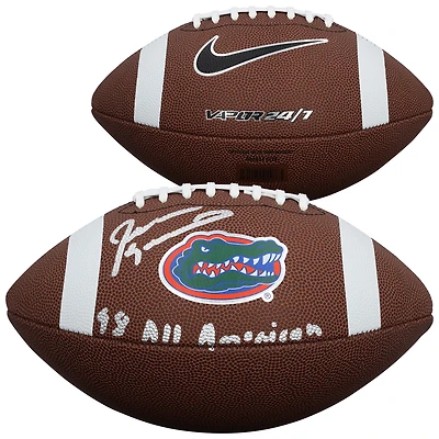 Ballon de football américain réplique Nike autographié par Jevon Kearse des Florida Gators avec inscription « 98 All American »