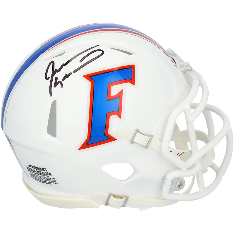 Jevon Kearse Florida Gators Autographed Riddell White Speed Mini Helmet