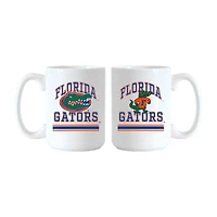 Logo Brands Florida Gators 15oz. Current & Throwback Mug Set
