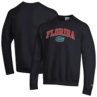 Men's Champion  Black Florida Gators Arch Over Logo Pullover Sweatshirt