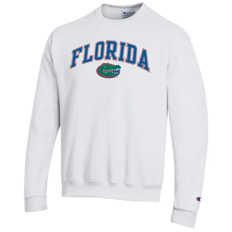 Sweat-shirt à enfiler avec logo Arch Over des Florida Gators pour homme, blanc, Champion