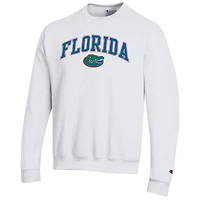 Sweat-shirt à enfiler avec logo Arch Over des Florida Gators pour homme, blanc, Champion