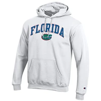 Sweat à capuche en polaire avec logo arqué Champion White Florida Gators pour homme
