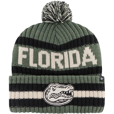 Bonnet en tricot à revers Bering pour hommes '47 Green Florida Gators OHT Military Appréciation avec pompon