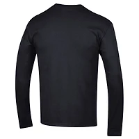 T-shirt à manches longues noir Champion Florida Gators pour homme avec logo Arch Over 2-Hit