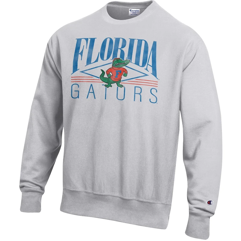 Men's Champion Gray Florida Gators Reverse Weave Fleece Sweatshirt