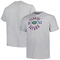 Men's Champion Heather Gray Florida Gators Big & Tall Circle Logo T-Shirt