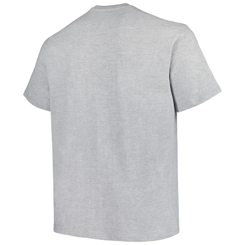 Men's Champion Heather Gray Florida Gators Big & Tall Circle Logo T-Shirt