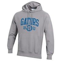 Men's Champion  Heather Gray Florida Gators Established Reverse Weave Hoodie
