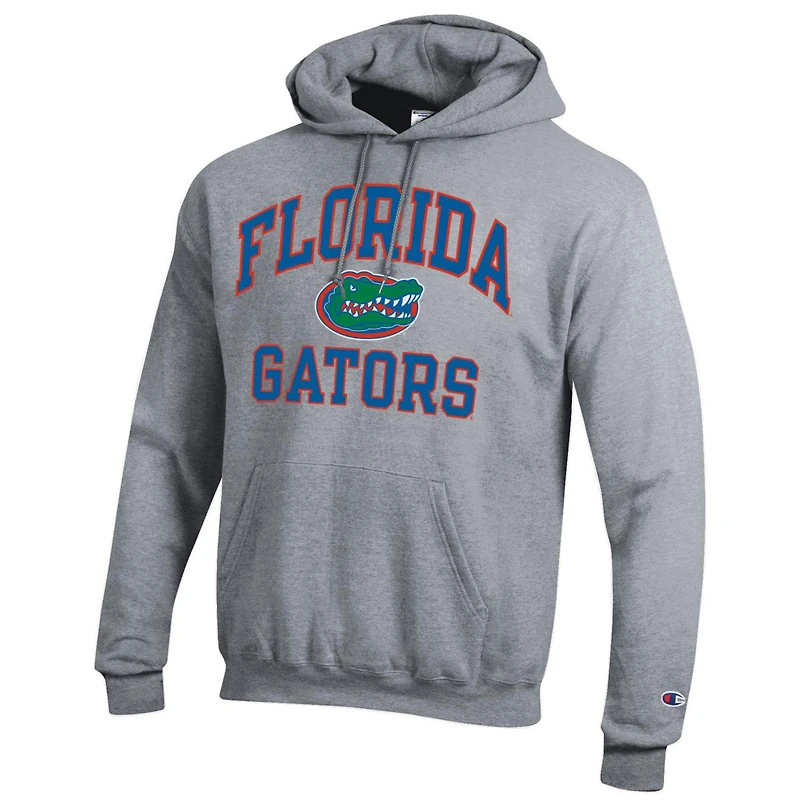 Sweat à capuche Champion Heather Grey Florida Gators High Motor pour homme