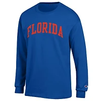 Men's Champion  Royal Florida Gators Basic Arch Long Sleeve T-Shirt