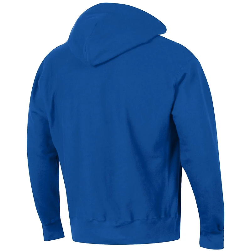 Men's Champion Royal Florida Gators Team Arch Reverse Weave Relaxed Fit Pullover Hoodie