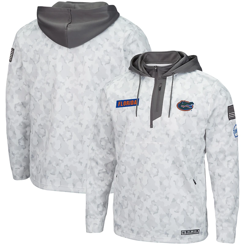 Colosseum Arctic Camo Florida Gators OHT Military Appreciation Sweat à capuche zippé pour homme