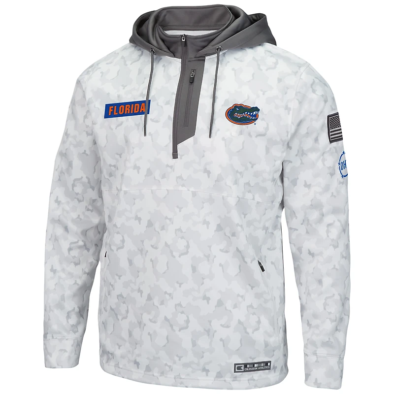 Colosseum Arctic Camo Florida Gators OHT Military Appreciation Sweat à capuche zippé pour homme