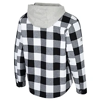 Veste zippée à carreaux Buffalo des Florida Gators pour homme Colosseum noir/blanc