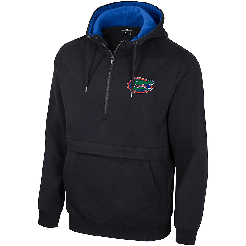 Men's Colosseum Black Florida Gators Half-Zip Hoodie