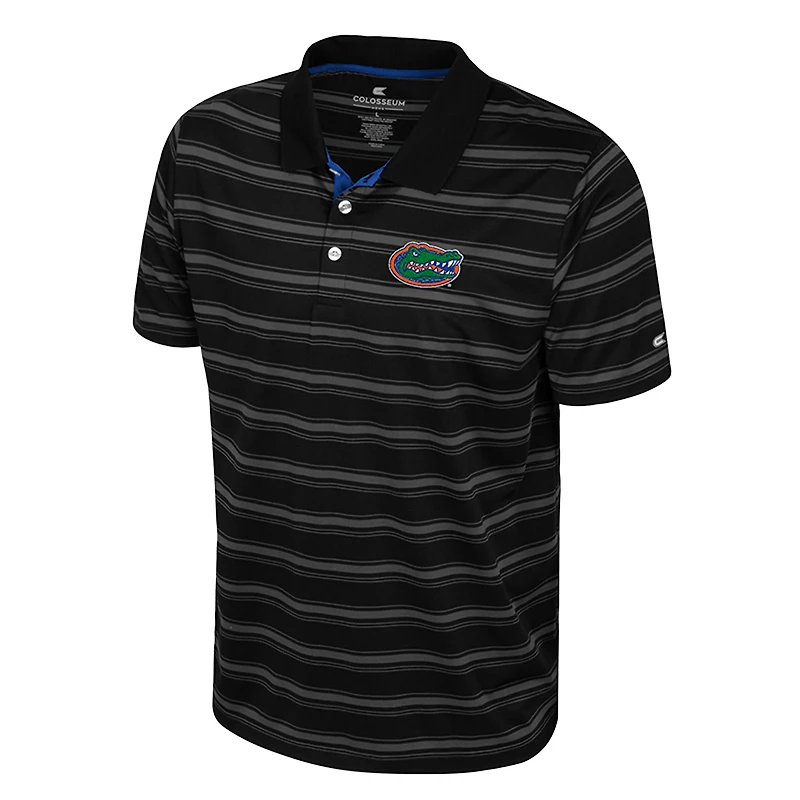 Polo noir Colosseum pour homme, motif Milk Steak des Florida Gators