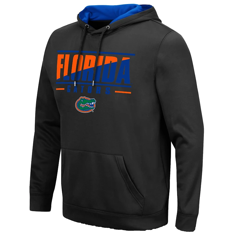 Sweat à capuche Colosseum Black Florida Gators Slash Stack 2.0 pour hommes