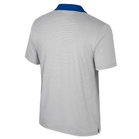 Men's Colosseum Gray Florida Gators Tuck Striped Polo