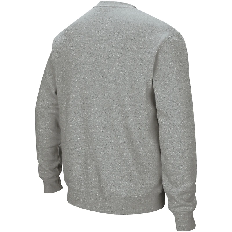 Colosseum gris chiné Florida Gators Arch & Logo Crew Neck Sweat-shirt pour homme