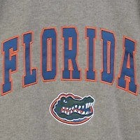 Colosseum gris chiné Florida Gators Arch & Logo Crew Neck Sweat-shirt pour homme