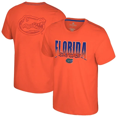 T-shirt orange à double logo des Florida Gators pour homme Colosseum