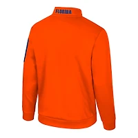 Men's Colosseum Orange Florida Gators Mainframe Quarter-Zip Fleece Jacket