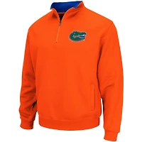 Men's Colosseum Orange Florida Gators Tortugas Logo Quarter-Zip Pullover Jacket