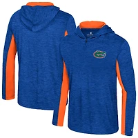 Men's Colosseum Royal Florida Gators Always Sunny Quarter-Zip Hoodie