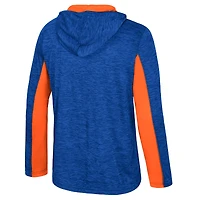 Men's Colosseum Royal Florida Gators Always Sunny Quarter-Zip Hoodie