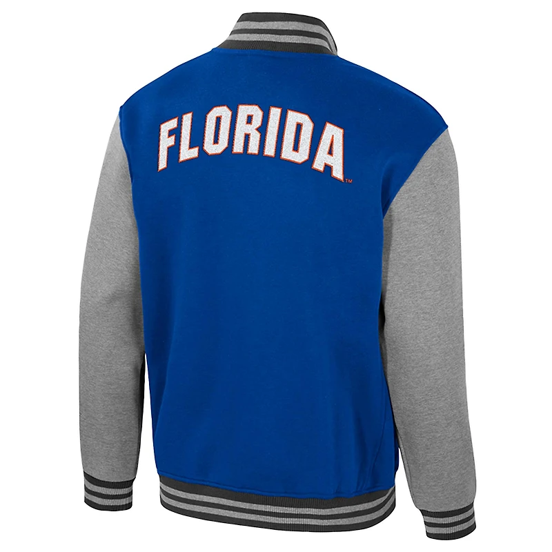 Men's Colosseum Royal Florida Gators Ambi-Turner Full-Zip Varsity Jacket