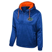 Sweat à capuche demi-zippé Cypher pour homme Colosseum Royal Florida Gators