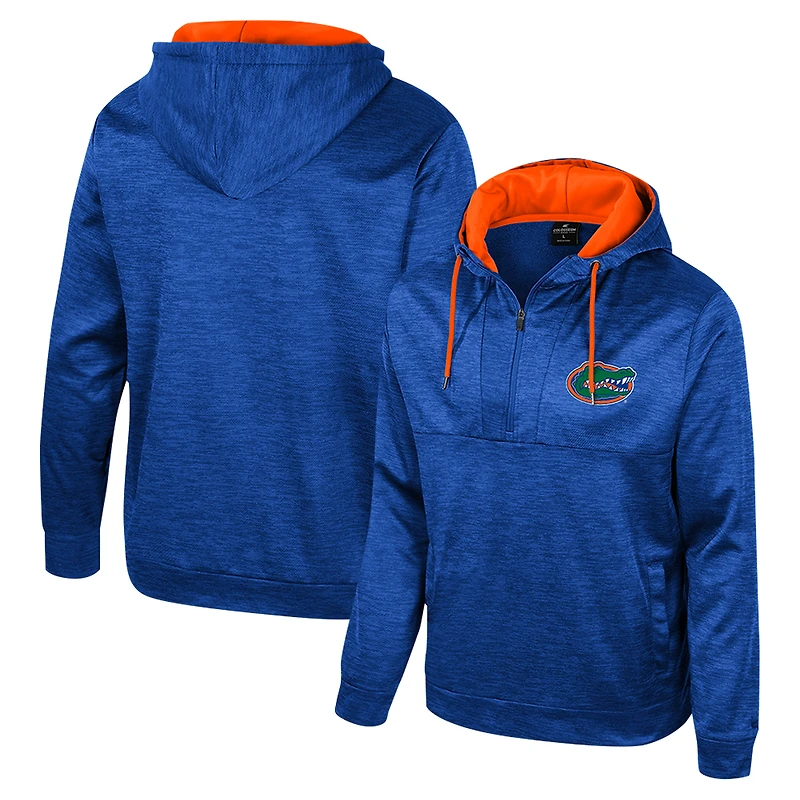 Sweat à capuche demi-zippé Cypher pour homme Colosseum Royal Florida Gators
