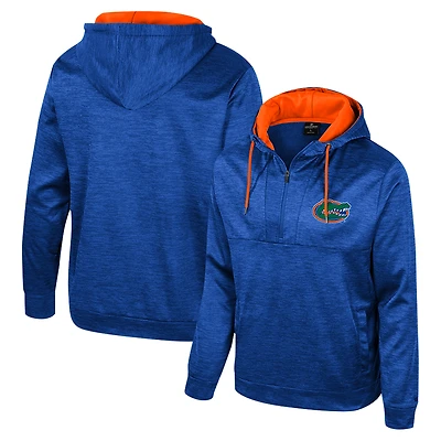 Sweat à capuche demi-zippé Cypher pour homme Colosseum Royal Florida Gators