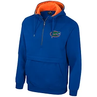 Sweat à capuche demi-zippé Colosseum Royal Florida Gators pour hommes
