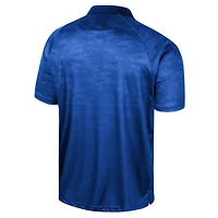 Men's Colosseum Royal Florida Gators Honeycomb Raglan Polo