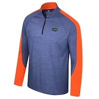 Haut à quart de zip Colosseum Royal Florida Gators Langmore Raglan pour hommes