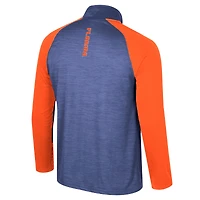 Haut à quart de zip Colosseum Royal Florida Gators Langmore Raglan pour hommes