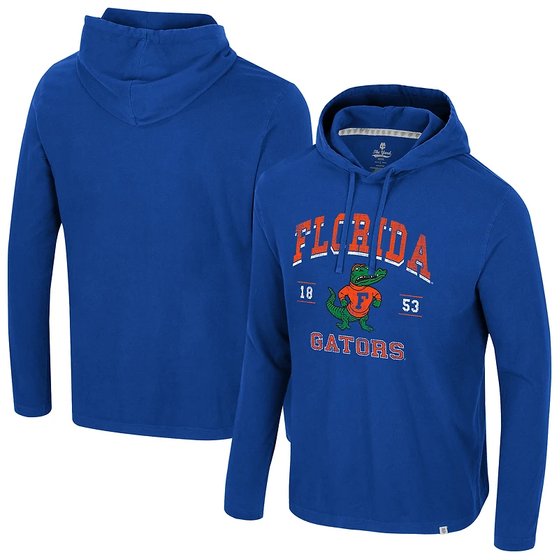 Sweat à capuche délavé Colosseum Royal Florida Gators Simoleans pour homme