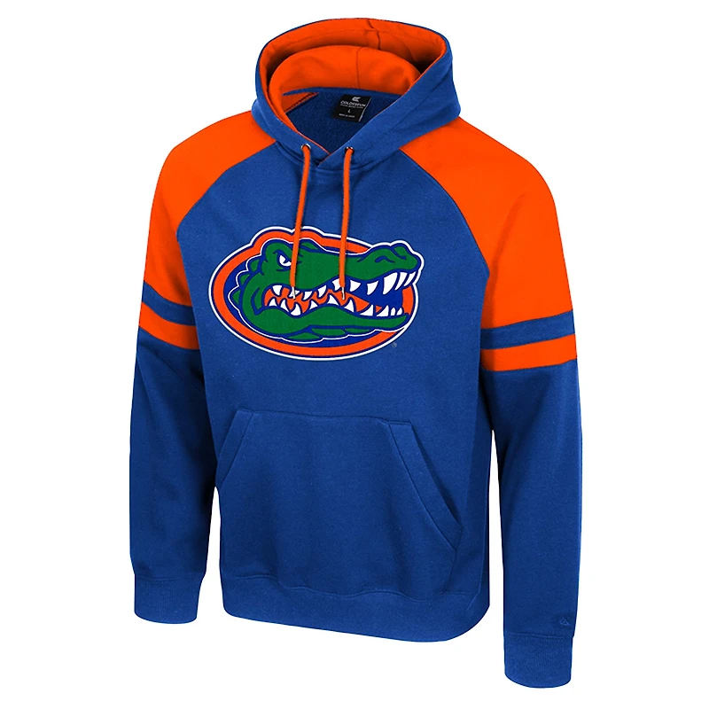 Men's Colosseum  Royal Florida Gators Todd Raglan Pullover Hoodie