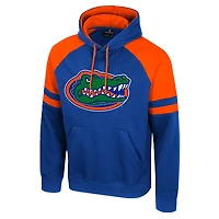 Men's Colosseum  Royal Florida Gators Todd Raglan Pullover Hoodie