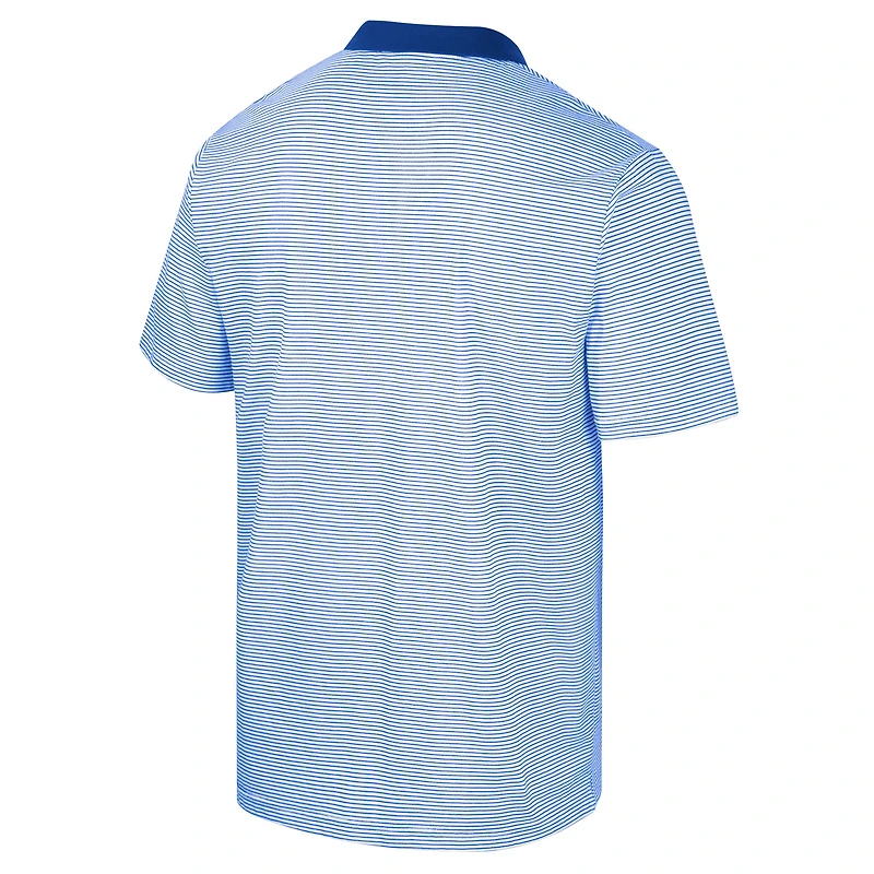 Polo à rayures Colosseum White/Royal Florida Gators pour homme