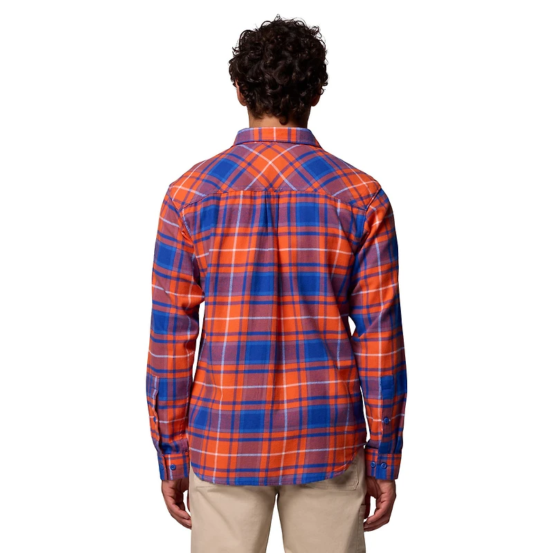 Men's Columbia  Orange Florida Gators Flare Gun Omni-Wick Flannel Long Sleeve Button-Up Shirt