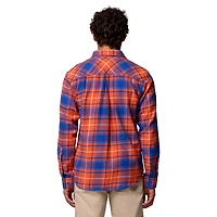Men's Columbia  Orange Florida Gators Flare Gun Omni-Wick Flannel Long Sleeve Button-Up Shirt