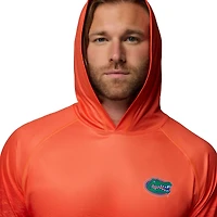 Men's Columbia  Orange Florida Gators PFG Gradient Water Super Terminal Tackle Hoodie Omni-Wick T-Shirt